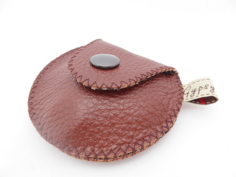 Leather Coin Purse / Men's Coin Pouch Wine Leather and Etsy