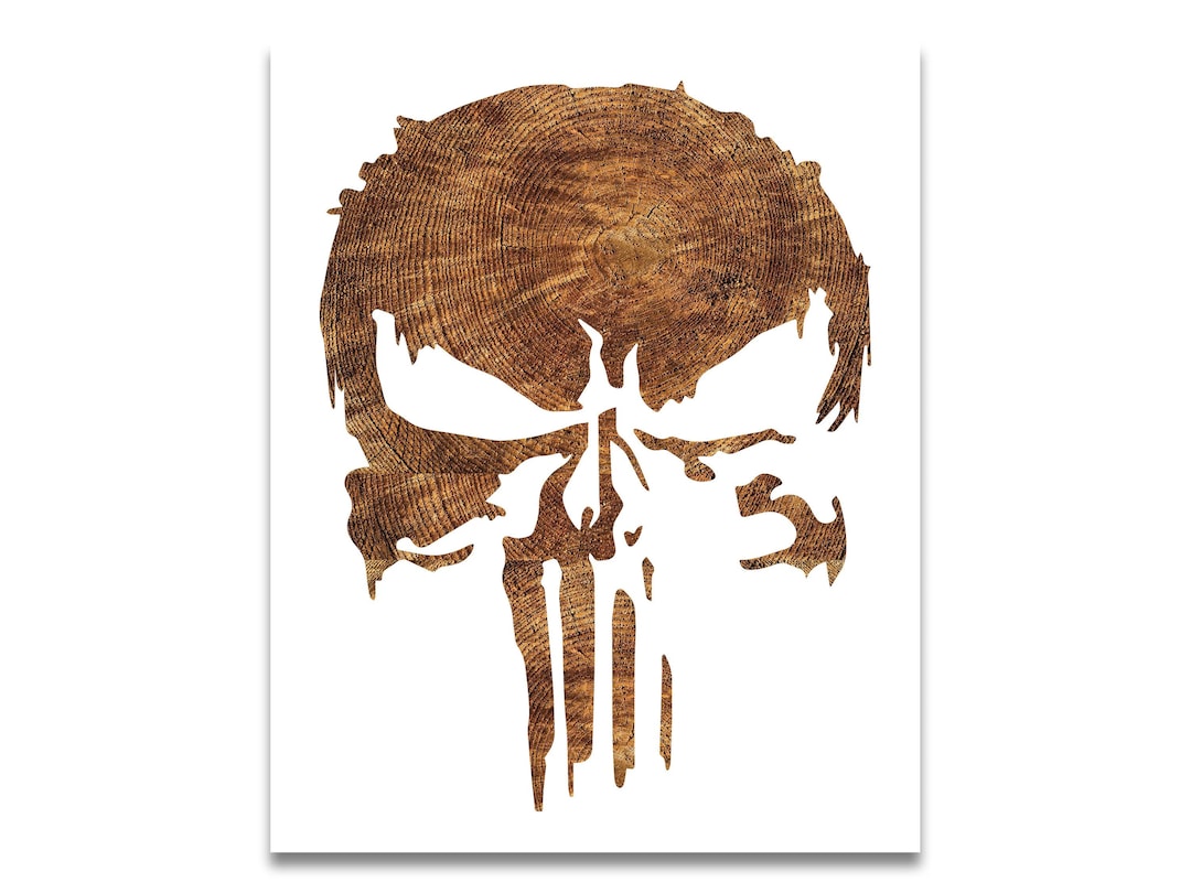 Punisher Skull Stencil Reusable Color, Draw, Paint Custom Stencil Art ...
