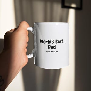 Meilleure tasse à café pour papa au monde Nouveau cadeau pour papa Premier cadeau de fête des pères Cadeau unique de fête des pères pour la fête des pères anniversaires Mug pour beau-père