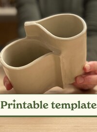 Vase Slab Building Template | Pottery Template | Ceramics Tools for Beginners | Clay Templates for Slab Building Tutorial | DIY Ceramics