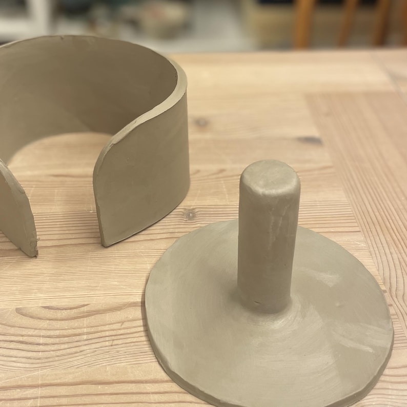Küchenhandtuchhalter Keramikvorlage, Handgefertigtes Küchendesign aus Ton, Keramikplattenprojekt, DIY-Keramikanleitung, Printable PDF Download Bild 7