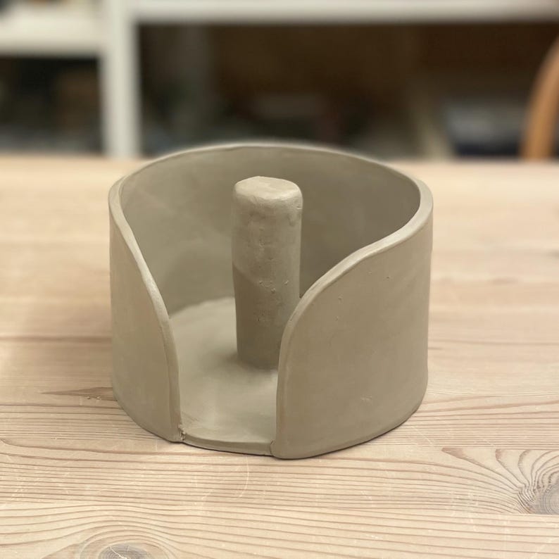 Küchenhandtuchhalter Keramikvorlage, Handgefertigtes Küchendesign aus Ton, Keramikplattenprojekt, DIY-Keramikanleitung, Printable PDF Download Bild 4