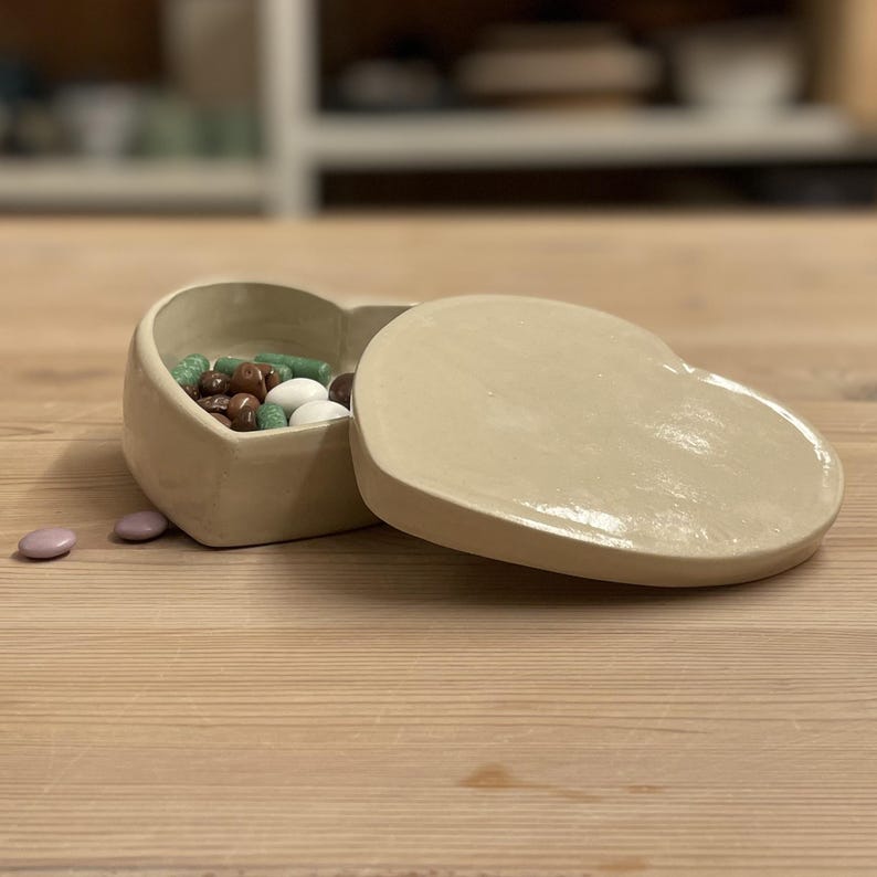 Heart Box Pottery Template, Printable Clay Box Pattern, DIY Ceramic ...