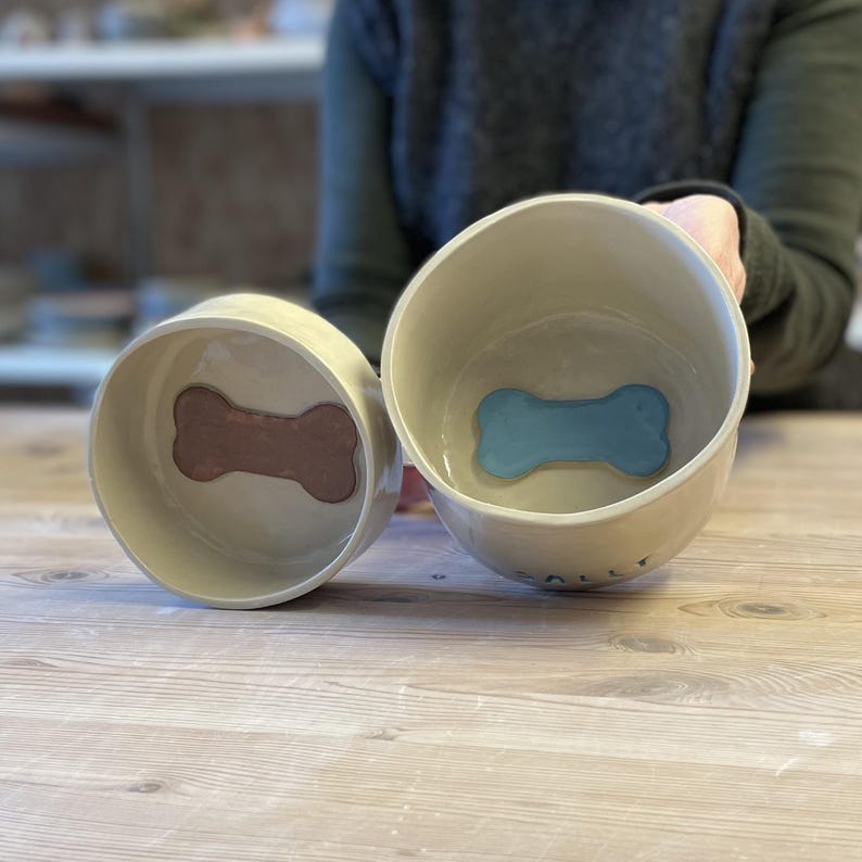 Dog Bowl Pattern Dog Bowl Pottery Template Set, Printable Clay Dog Dish Pattern PDF, DIY ...