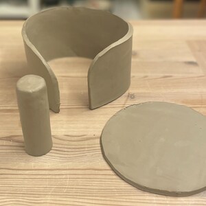 Küchenhandtuchhalter Keramikvorlage, Handgefertigtes Küchendesign aus Ton, Keramikplattenprojekt, DIY-Keramikanleitung, Printable PDF Download Bild 5
