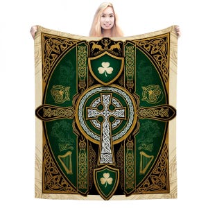 Celtic Knotwork fleece deken: Iers interieur 60 x 60 inch