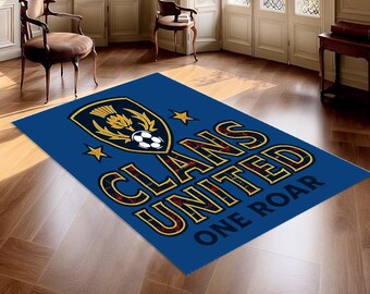 Scotland Football Rug, Tartan Army, Scottish Pride Home Decor, Polyester Area Accent (152cm x 76cm)