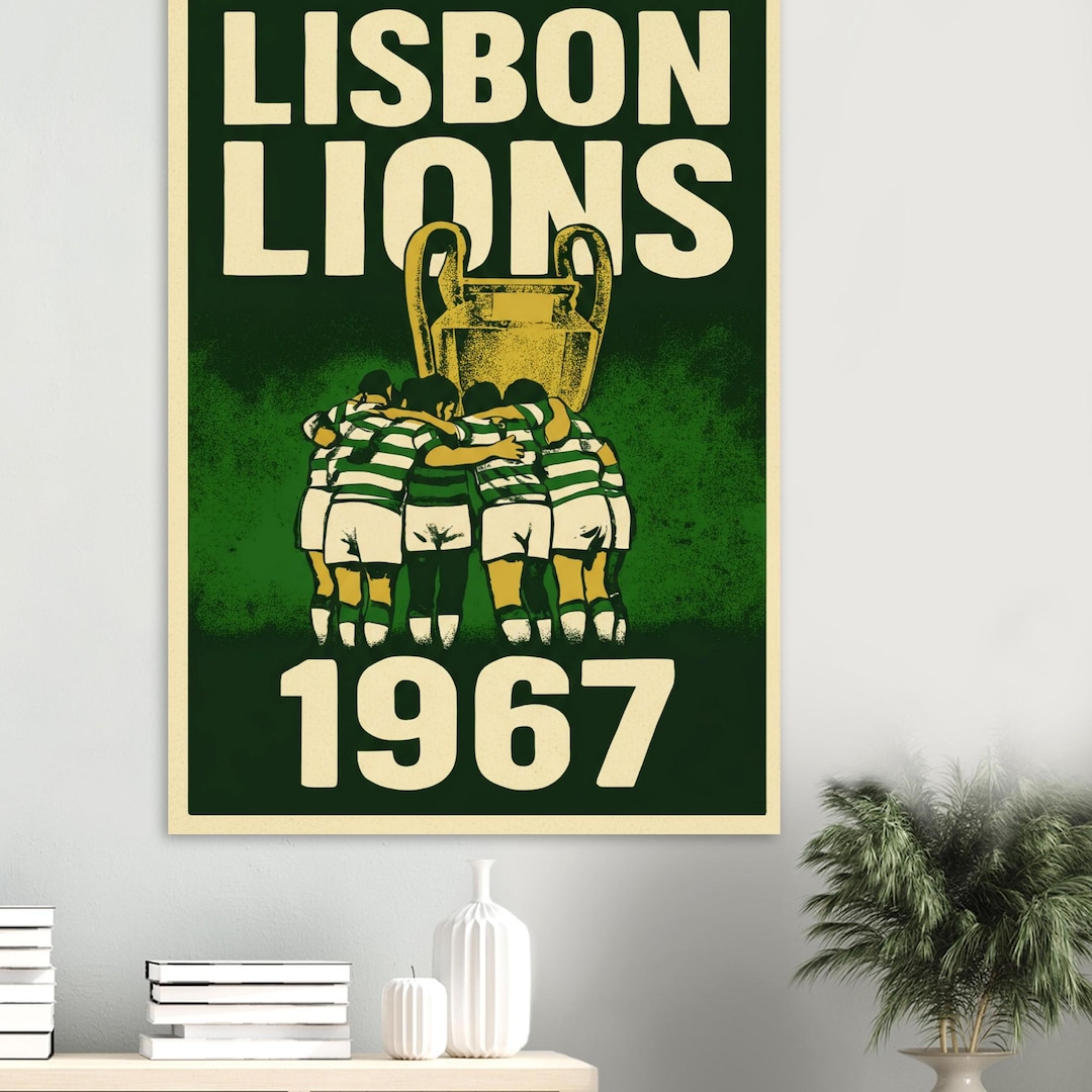 Celtic FC Lisbon Lions Memorabilia - Billy McNeill Signed Reprint Print #124-962569