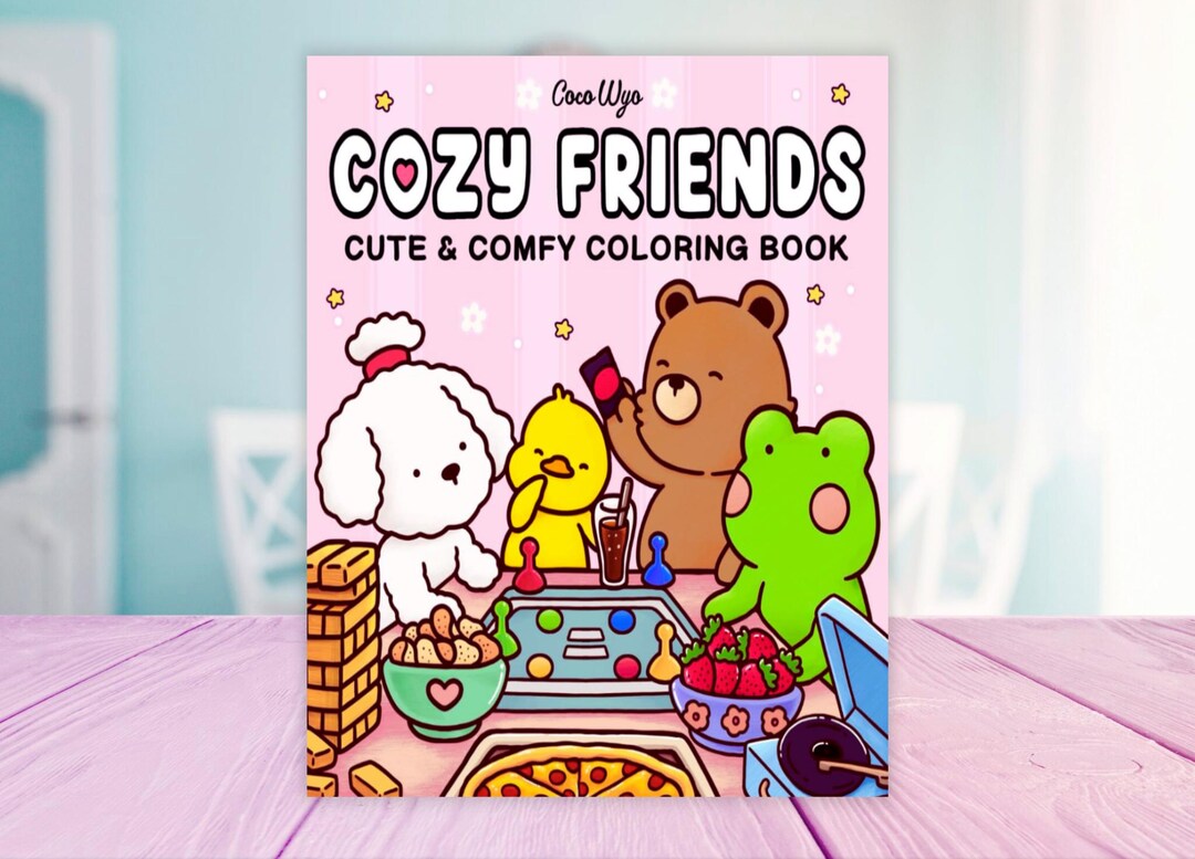 Coco Wyo Cozy Friends Coloring Book Pdf Digital Download - Etsy