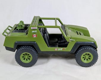 1980s Hasbro GI JOE VAMP Attack Vehicle Army Jeep Canadian Canada Action Figure Terrain Military 1982 Vintage Kids Toy
