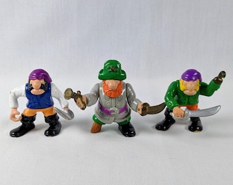 Fisher Price Pirates and Captain Green All in One Great Adventures Knights 1990s Castle Playhouse Military Toy Soldier Army Lot Set