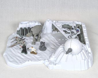 Micro Machines Star Wars Ice Planet Hoth Playset & Figures - Empire and Rebel - Miniatures Action Figure Hot Wheels Galoob Military Toys