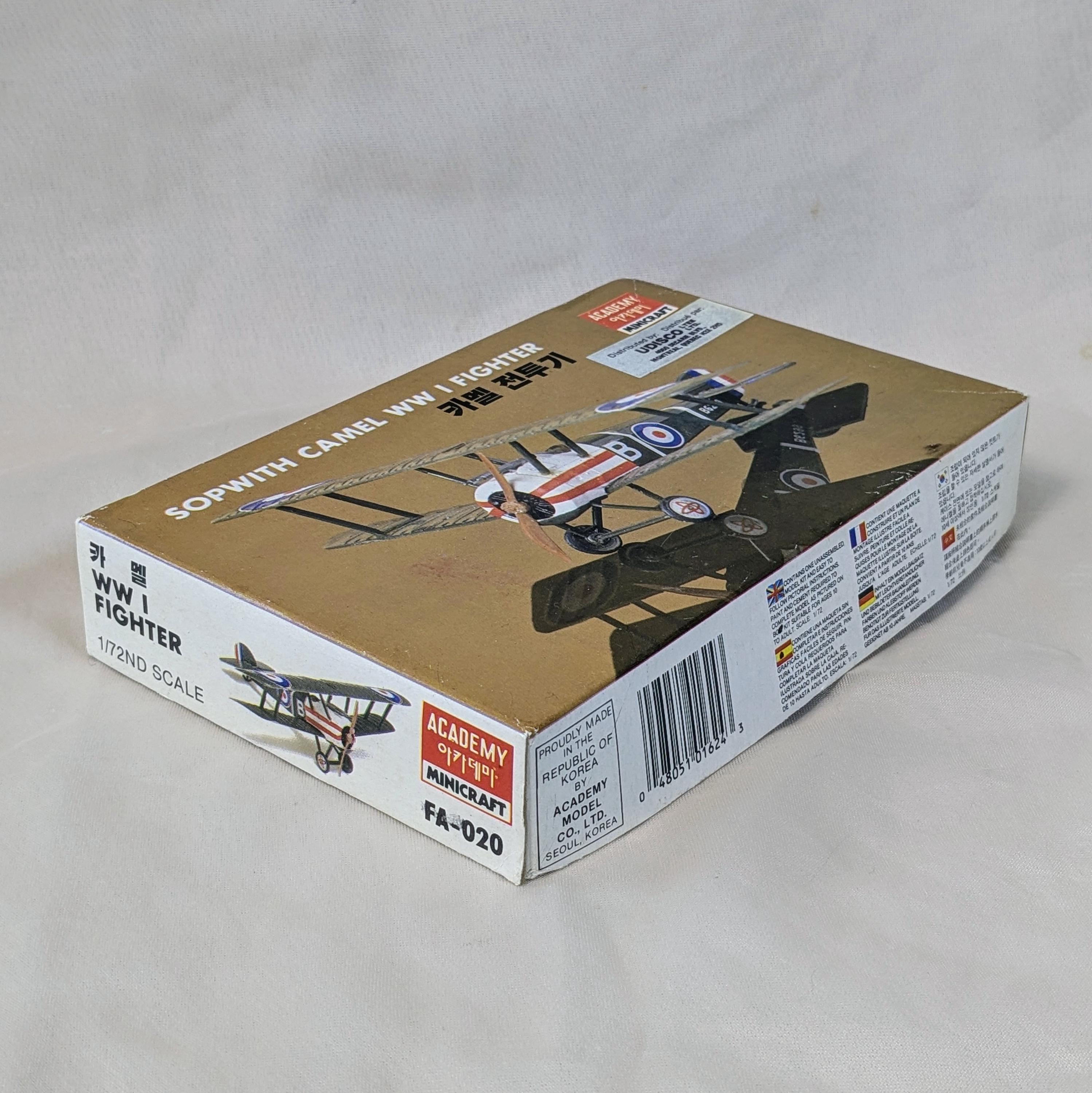 Vintage Sopwith Camel Model Kit, 1/72 Academy Mini Craft - Etsy