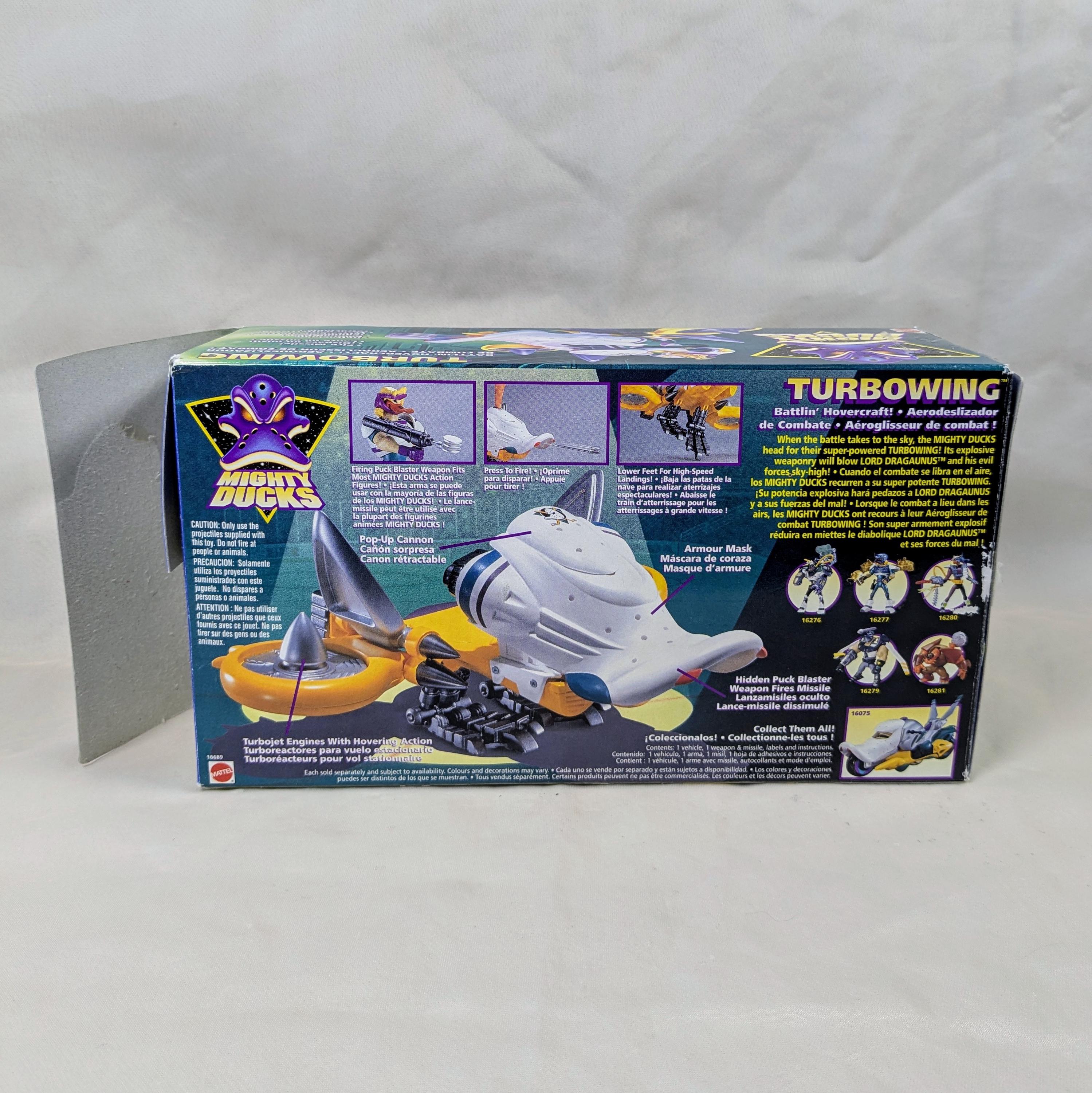 1998 Mighty Ducks Turbo Wing Hovercraft Hockey Action Ship Figure