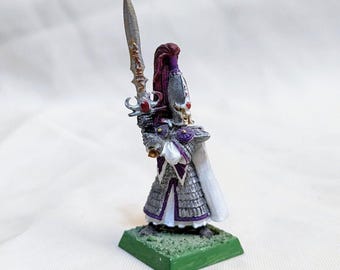 High Elf Champion Swordmaster of Hoeth Metal Warhammer Fantasy Old World Elves Elven Miniature Mordheim Age of Sigmar Board Game Workshop