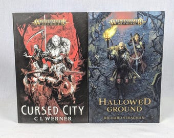 Warhammer Age of Sigmar Novels - You Choose - Cursed City or Hallowed Ground PB Book Nook Book Shelf  Miniature Mordheim Fantasy Old World