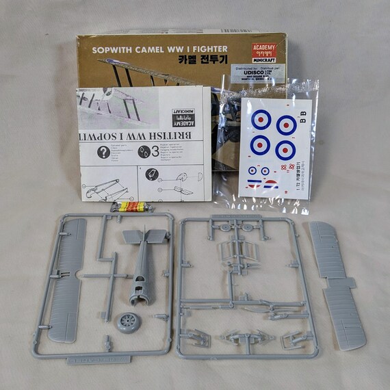 Vintage Sopwith Camel Model Kit, 1/72 Academy Mini Craft - Etsy
