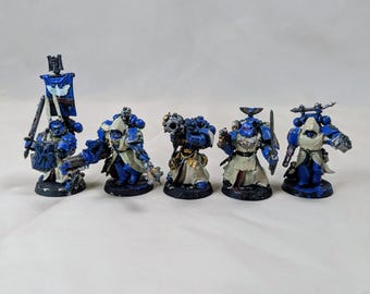 Dark Angels Space Marine Squad Warhammer 40K Board Game Terrain Plastic Rogue Trader Action Figure Ultramarine Miniature Space Hulk