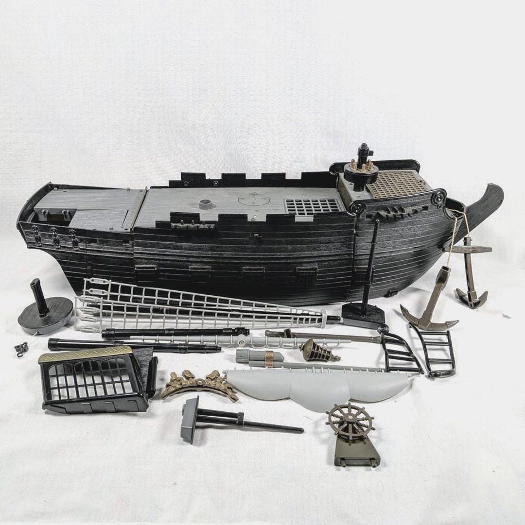 BLACK PEARLS フィギュアセット Zizzle Black Pearl Ship, Pirates of the Caribbean Playset Parts - Etsy