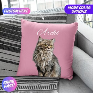 Custom Pet Pillow, Dog Pillow From Photo, Dog Mom gift, Cat Pillow, Pet Memorial, Dog Portrait Pillow, Dog Lovers Gift, Pet Loss Gift