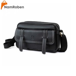 Bolso bandolera unisex de piel sintética de color personalizado, elegante y compacto, perfecto para uso diario, teléfono, billetera y pequeños artículos esenciales