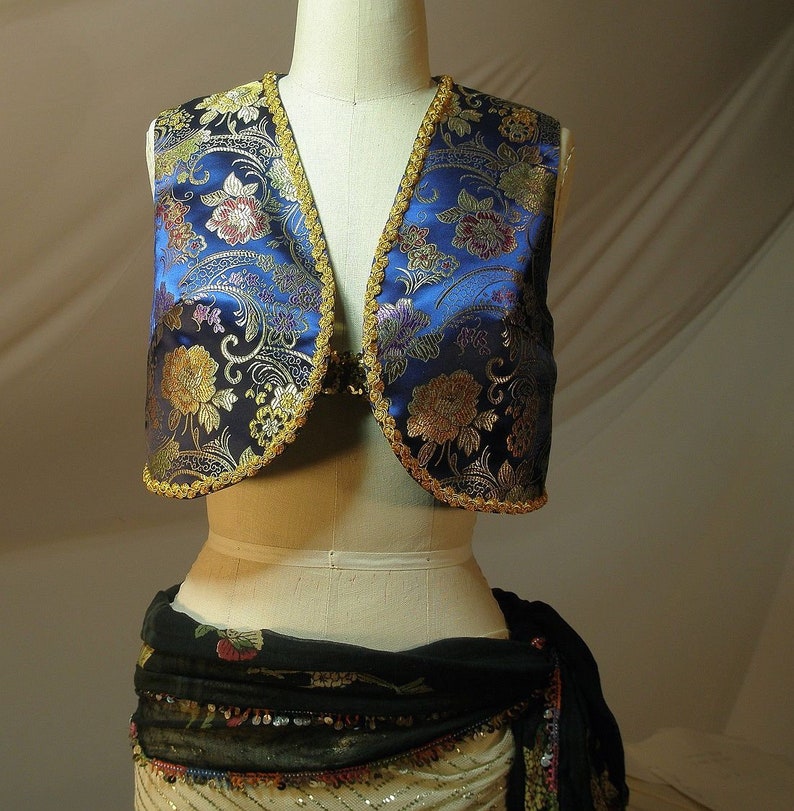 Gypsy Dance Costume Festival Vest Womens Boho Clothing Renaissance Costume Boho Vest Bolero Vest Renaissance Gypsy Gypsy Vest