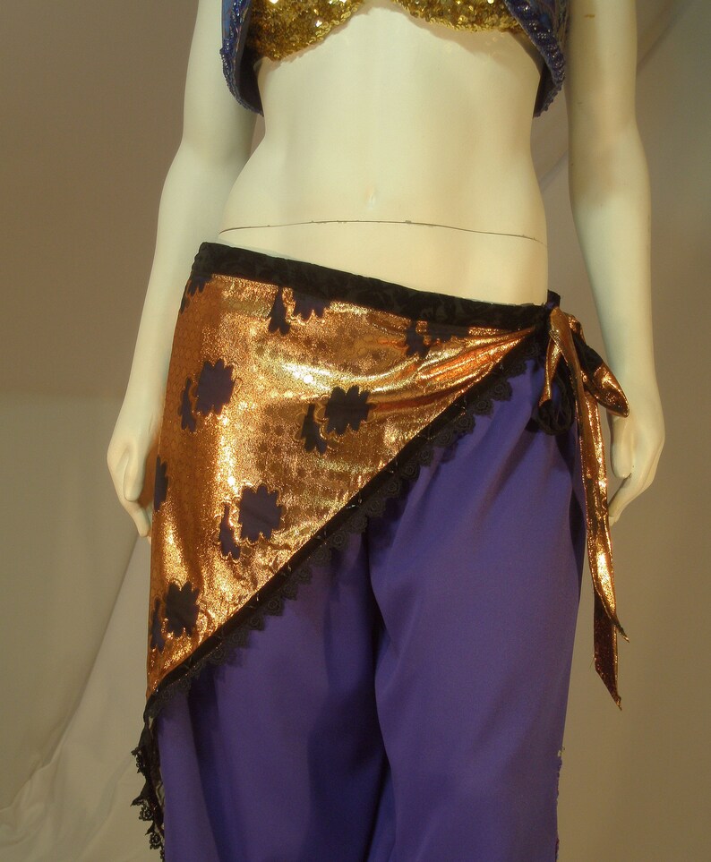 Gypsy Dancer Renaissance Costume ATS Belt Black Belly Dance Costume ATS Hip Scarf Triangle Hip Scarf Lace Hip Scarf ATS Belly Dance