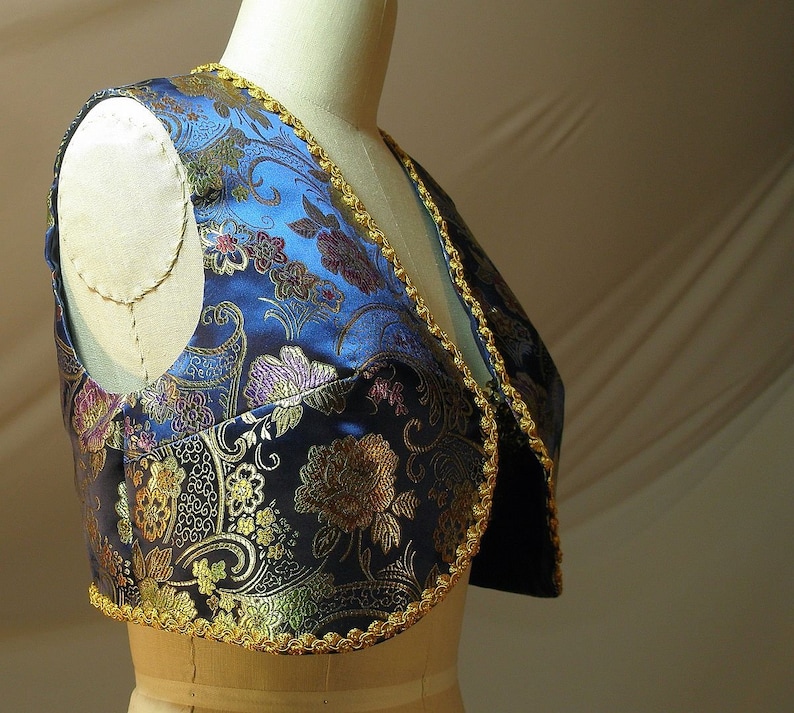 Gypsy Dance Costume Festival Vest Womens Boho Clothing Renaissance Costume Boho Vest Bolero Vest Renaissance Gypsy Gypsy Vest