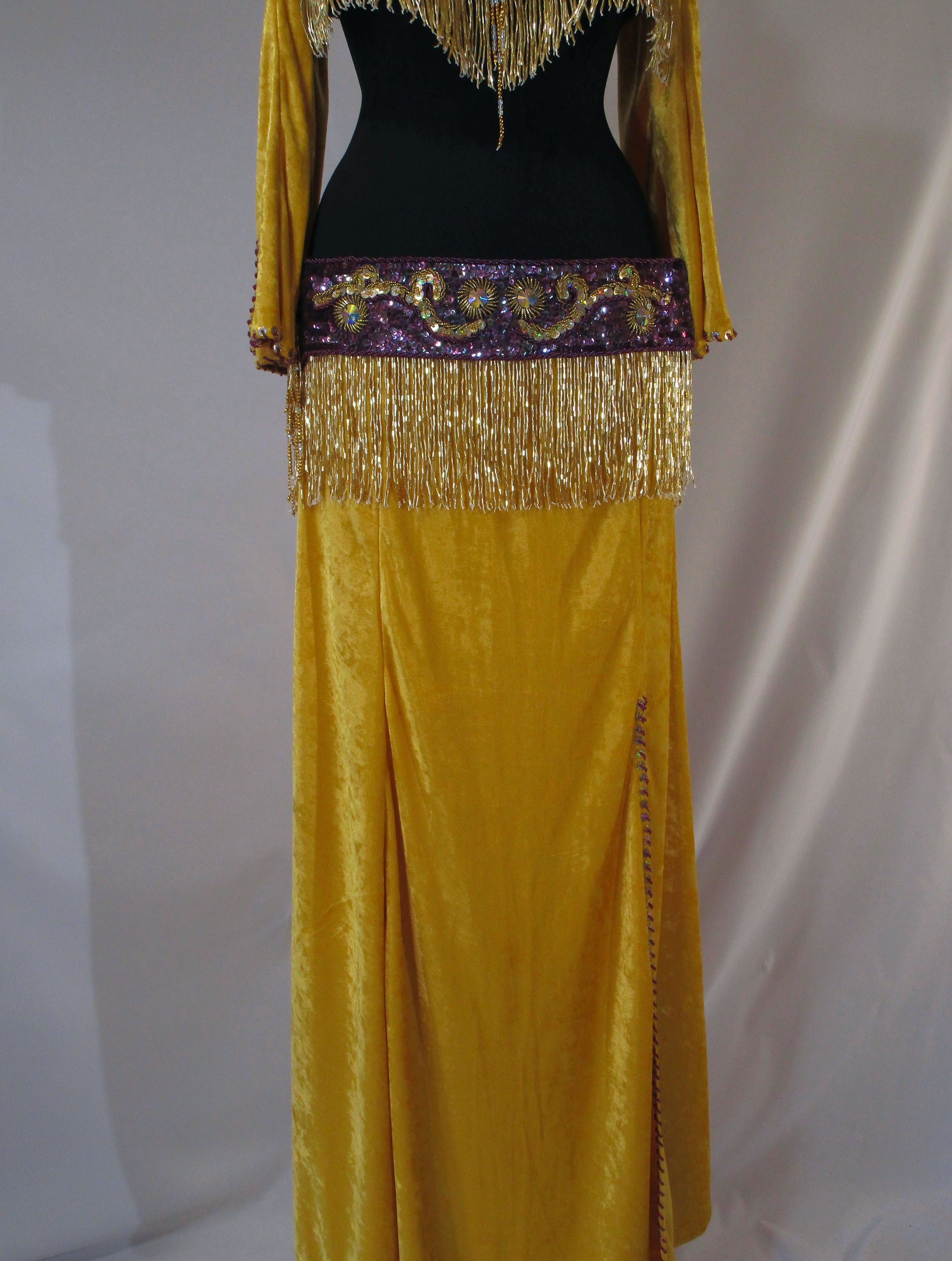 beaded-belly-dance-costume-sequin-bedlah-velvet-belly-dance-skirt