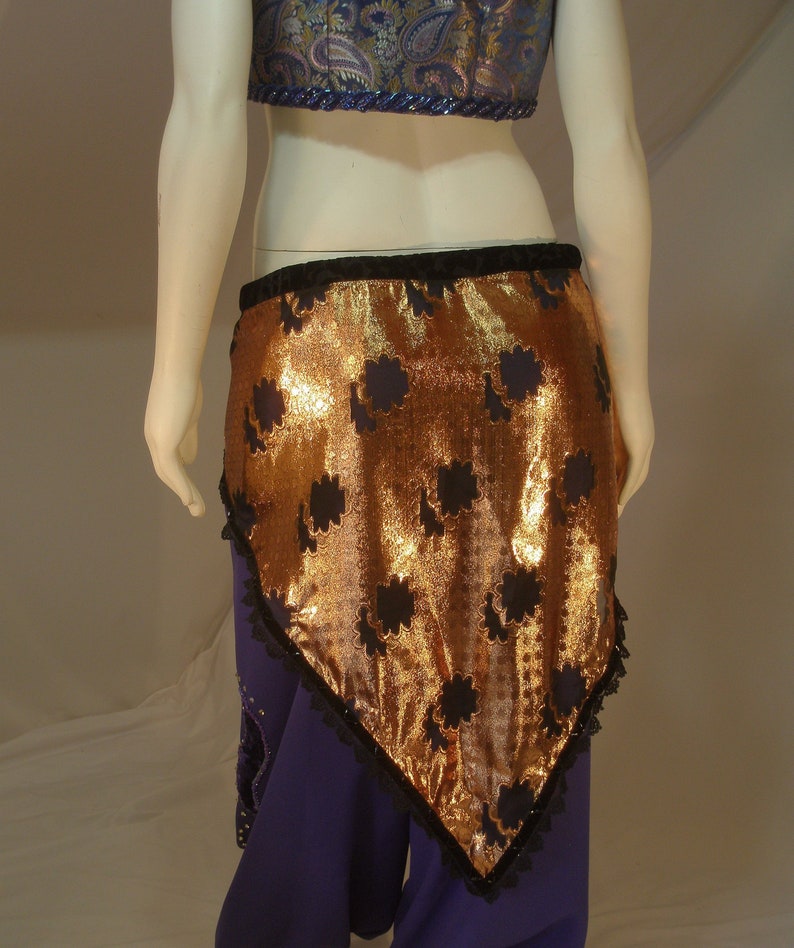Gypsy Dancer Renaissance Costume ATS Belt Black Belly Dance Costume ATS Hip Scarf Triangle Hip Scarf Lace Hip Scarf ATS Belly Dance