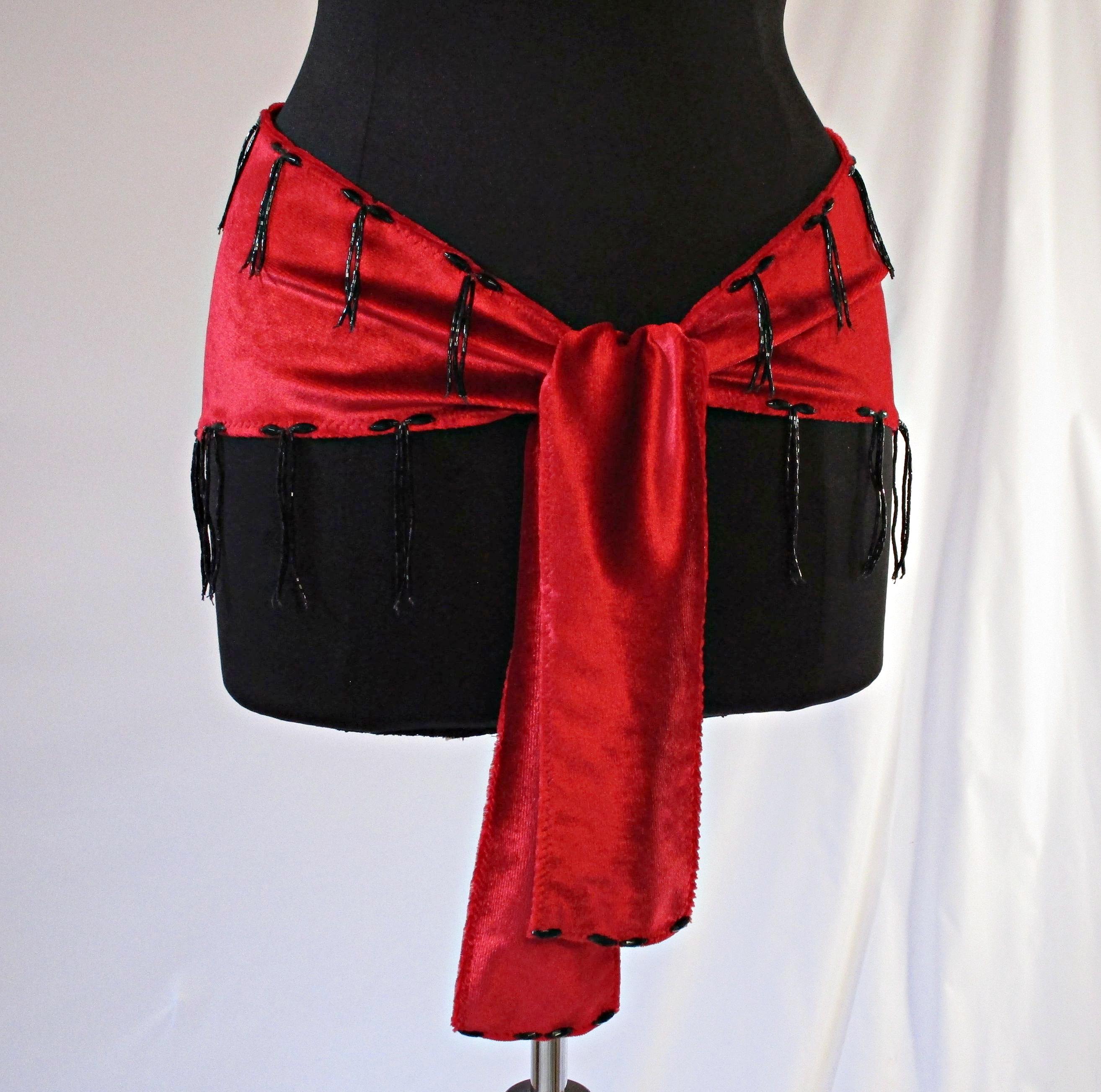 Beaded Belly Hip Scarf - Etsy