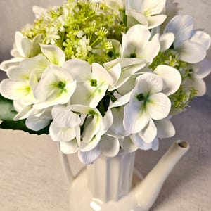 Real Touch Hydrangea Bundle | Ivory | Artificial Fake | Silk Flower Bouquet | Wedding | UK