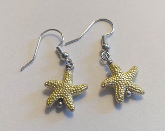 Starfish Earrings - yellow