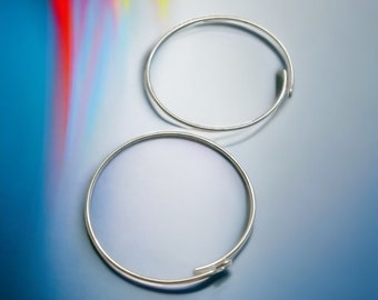 Silver Hoop Earrings