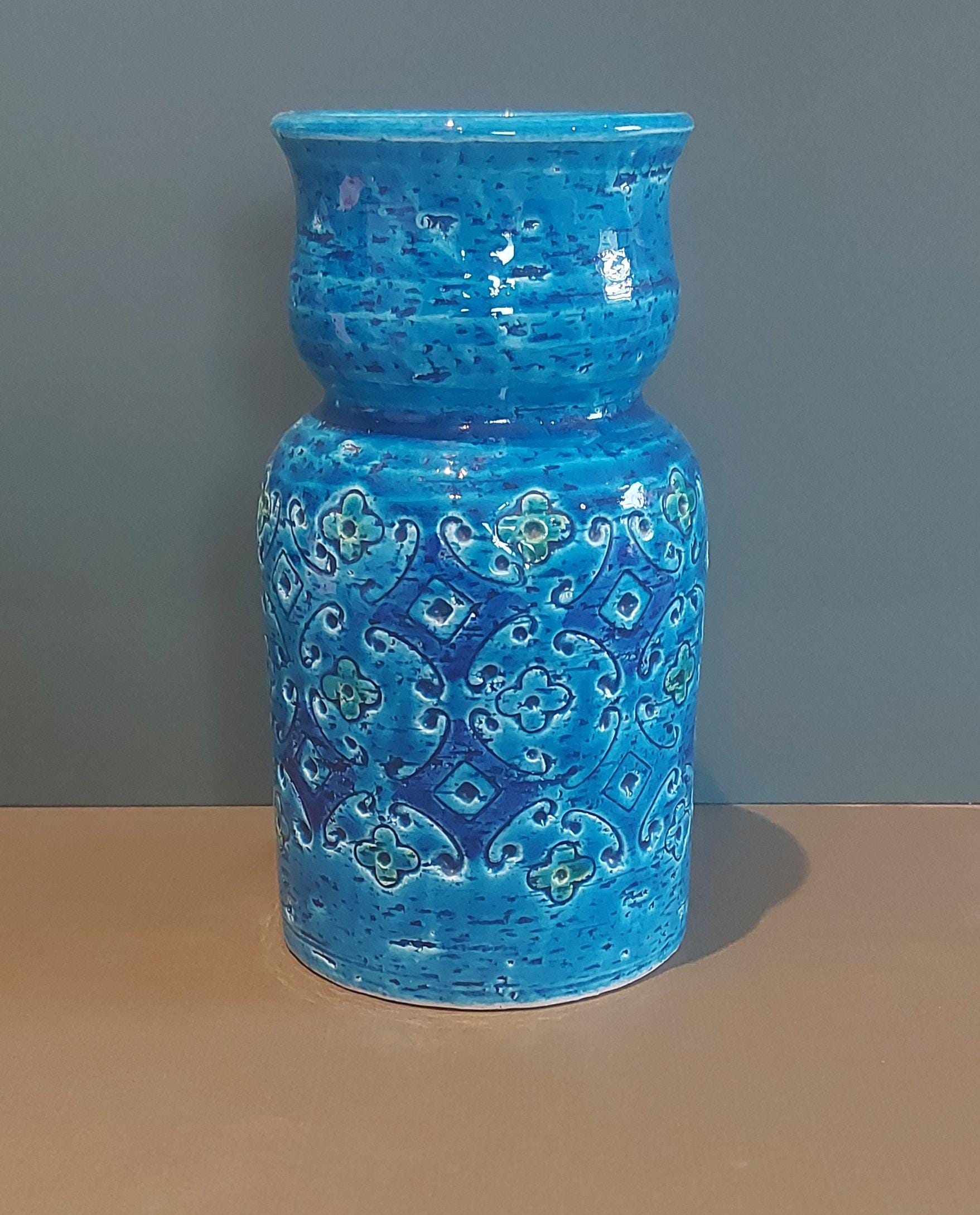 Rare SARDELLI Italy Blue Vase 30cm 希少 青 il_fullxfull.6848968437_m4ml.jpg