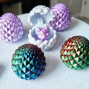Crystal Dragon Cinderwing3D, STL file for 3D Printing,, STL Print Files, Articulating Flexi Wiggle Pet, Print in Place