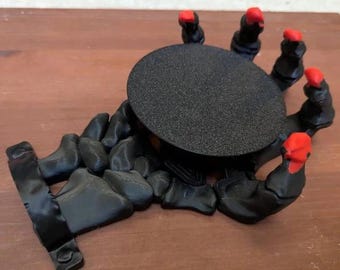 Posavasos de esqueleto, archivo STL de esqueleto, archivo imprimible en 3D de posavasos de esqueleto, portavasos de esqueleto, portavasos decorativo, portavasos imprimible en 3D