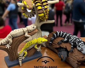 Expositores de ramas y troncos de árboles STL: base para reptiles y animales para impresiones 3D / Modelo 3D de árbol de la selva (archivo digital)