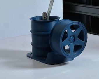 Rueda KNP y pila simulada de 4 neumáticos para portacepillos o bolígrafos - Archivo Stl - Descarga digital - Archivo para impresión 3D