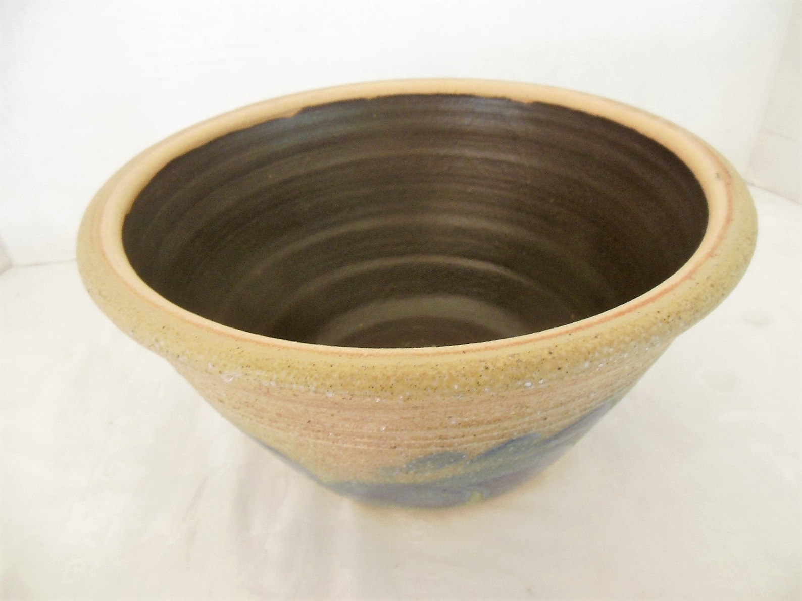 Blue Salt Glazed Stoneware Bowl Cooksburg Pottery 1980 Tim Etsy