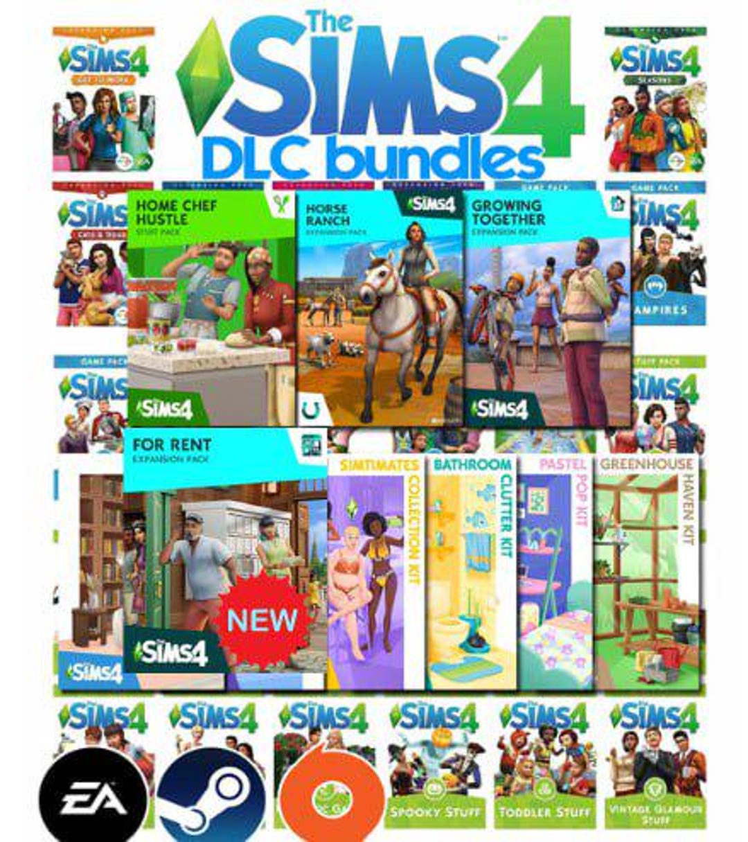 The Sims 4 Complete Collection All DLC 84 Expansion Packs Etsy