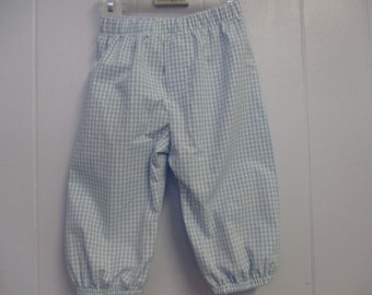 boys gingham bubble pants