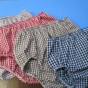 Gingham Diaper cover