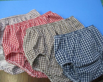 Gingham Diaper cover