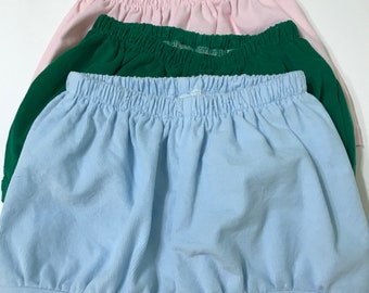 banded corduroy shorts