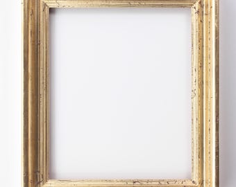 Gold Leaf Scoop Picture Frame to fit 10" x 12"