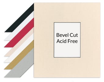 Custom Blackcore Picture Mount: Bevel Cut 1.4mm Mat Board