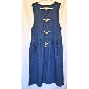 Denim Jumper Dress - Etsy Denim Jumper Dress - Etsy