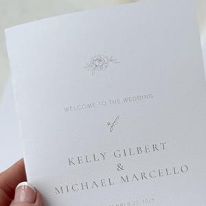 Wedding Programs  | ceremony program  |  programs - Style 3277