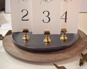 4x6 White Wedding Table Numbers Numerical | PRINTED -  Style 283